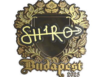 Sticker | sh1ro (Gold) | Budapest 2025 image