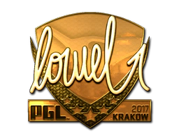 Sticker | loWel (Gold) | Krakow 2017 image