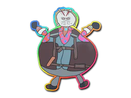 Sticker | Poorly Drawn Bloody Darryl (Holo) image
