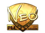 Sticker | NEO (Gold) | Krakow 2017 image