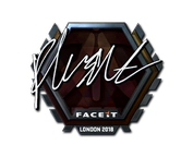 Sticker | flusha (Foil) | London 2018 image
