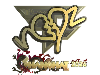 Sticker | ropz (Gold) | Shanghai 2024 image