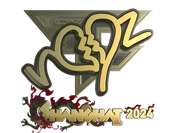 Sticker | ropz (Gold) | Shanghai 2024 image