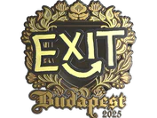 Sticker | exit (Gold) | Budapest 2025 image