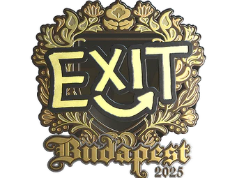 Sticker | exit (Gold) | Budapest 2025 image