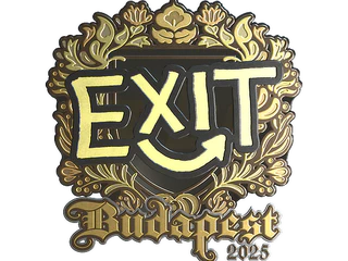 Sticker | exit (Gold) | Budapest 2025