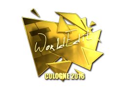 Sticker | WorldEdit (Gold) | Cologne 2016 image