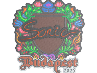 Sticker | Sonic (Embroidered) | Budapest 2025 image