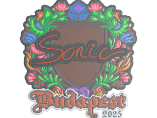 Sticker | Sonic (Embroidered) | Budapest 2025