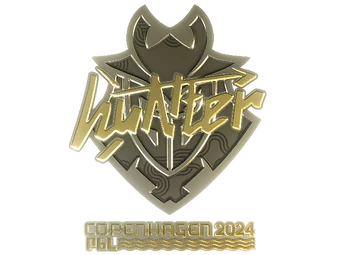 Sticker | huNter- (Gold) | Copenhagen 2024 image
