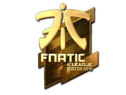Sticker | Fnatic (Gold) | Boston 2018 image
