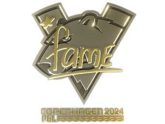 Sticker | fame (Gold) | Copenhagen 2024 image