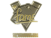 Sticker | fame (Gold) | Copenhagen 2024 image