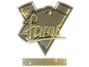 Sticker | fame (Gold) | Copenhagen 2024 image
