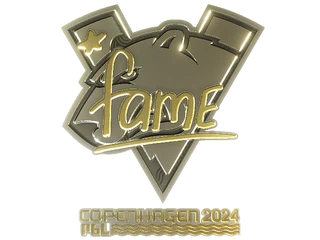 Sticker | fame (Gold) | Copenhagen 2024