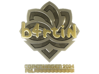 Sticker | b4rtiN (Gold) | Copenhagen 2024 image