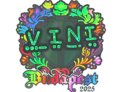 Sticker | VINI (Holo) | Budapest 2025 image