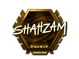 Sticker | ShahZaM (Gold) | London 2018