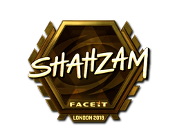 Sticker | ShahZaM (Gold) | London 2018 image