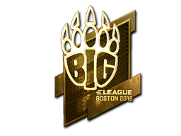 Sticker | BIG (Gold) | Boston 2018 image