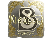 Sticker | alex666 (Gold) | Austin 2025 image