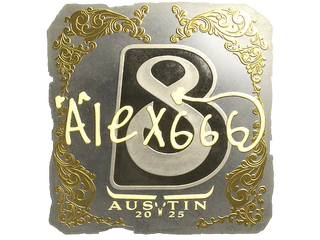 Sticker | alex666 (Gold) | Austin 2025