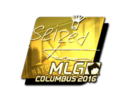 Sticker | seized (Gold) | MLG Columbus 2016 image