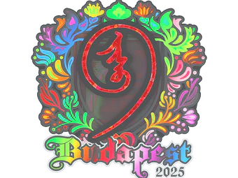 Sticker | nin9 (Holo) | Budapest 2025 image