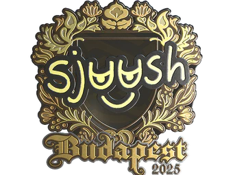 Sticker | sjuush (Gold) | Budapest 2025 image