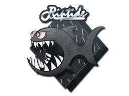 Sticker | Black Jaggyfish image
