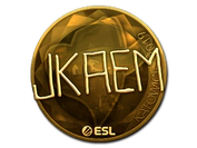 Sticker | jkaem (Gold) | Katowice 2019 image