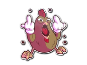 Sticker | Get Clucked image