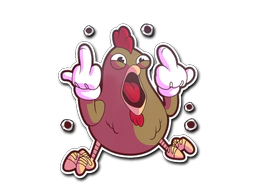 Sticker | Get Clucked image