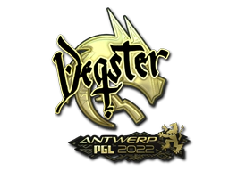 Sticker | degster (Gold) | Antwerp 2022 image