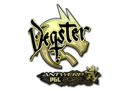 Sticker | degster (Gold) | Antwerp 2022 image