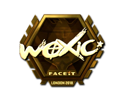 Sticker | woxic (Gold) | London 2018 image