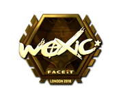 Sticker | woxic (Gold) | London 2018 image