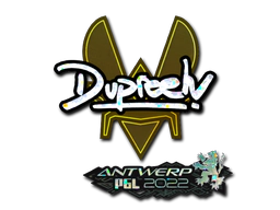 Sticker | dupreeh (Glitter) | Antwerp 2022 image