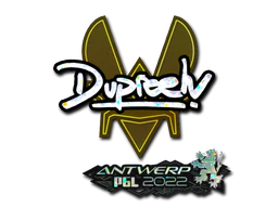 Sticker | dupreeh (Glitter) | Antwerp 2022 image