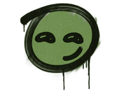 Sealed Graffiti | Smirk (Battle Green) image