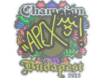 Sticker | apEX (Embroidered, Champion) | Budapest 2025 image