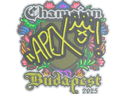 Sticker | apEX (Embroidered, Champion) | Budapest 2025 image