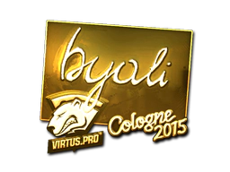 Sticker | byali (Gold) | Cologne 2015 image