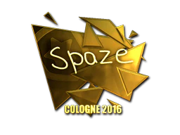 Sticker | spaze (Gold) | Cologne 2016 image