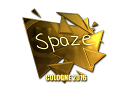 Sticker | spaze (Gold) | Cologne 2016 image