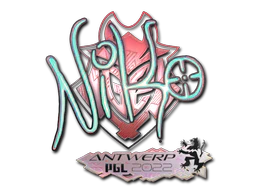 Sticker | NiKo (Holo) | Antwerp 2022 image