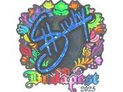 Sticker | siuhy (Holo) | Budapest 2025 image