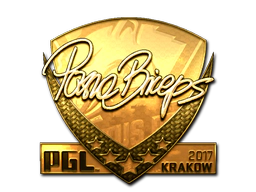 Sticker | pashaBiceps (Gold) | Krakow 2017 image