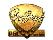 Sticker | pashaBiceps (Gold) | Krakow 2017 image