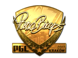 Sticker | pashaBiceps (Gold) | Krakow 2017 image